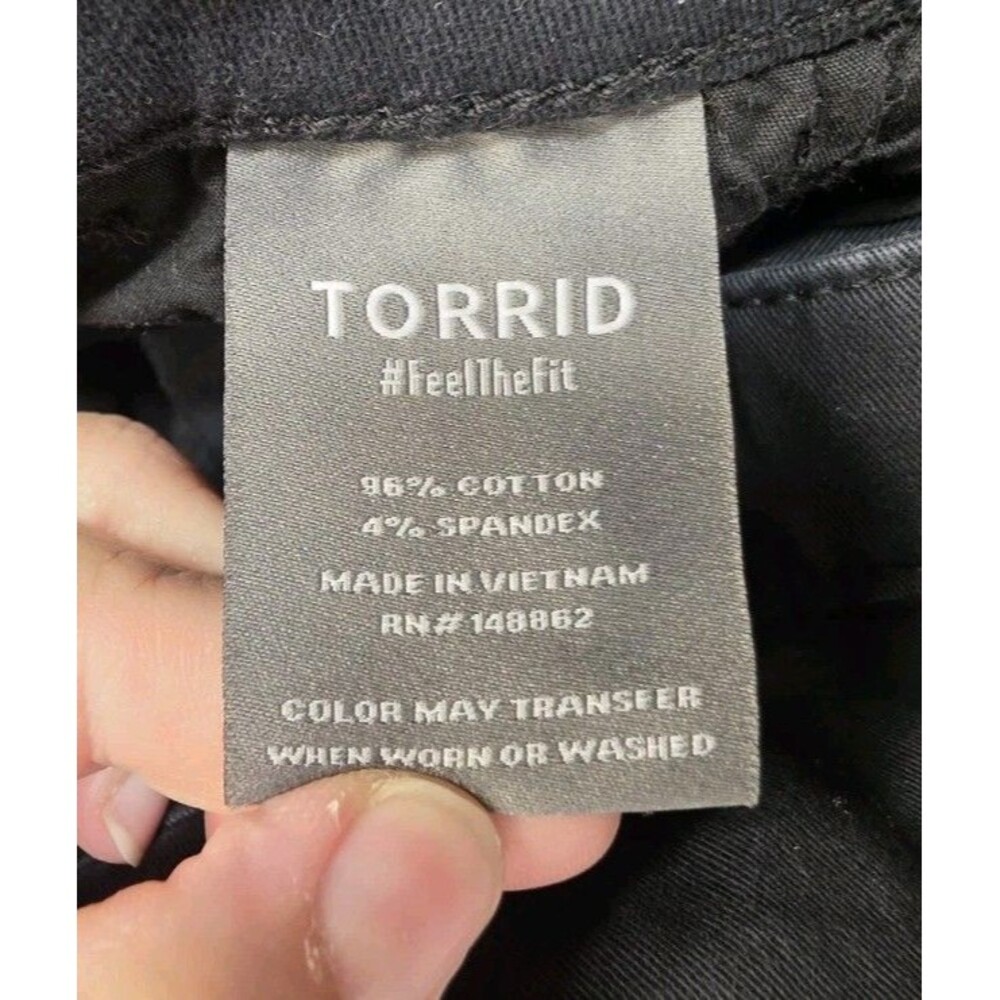 Torris Plus Size 2T Pull-On Drawstring Black Cargo Pants - Picture 8 of 13